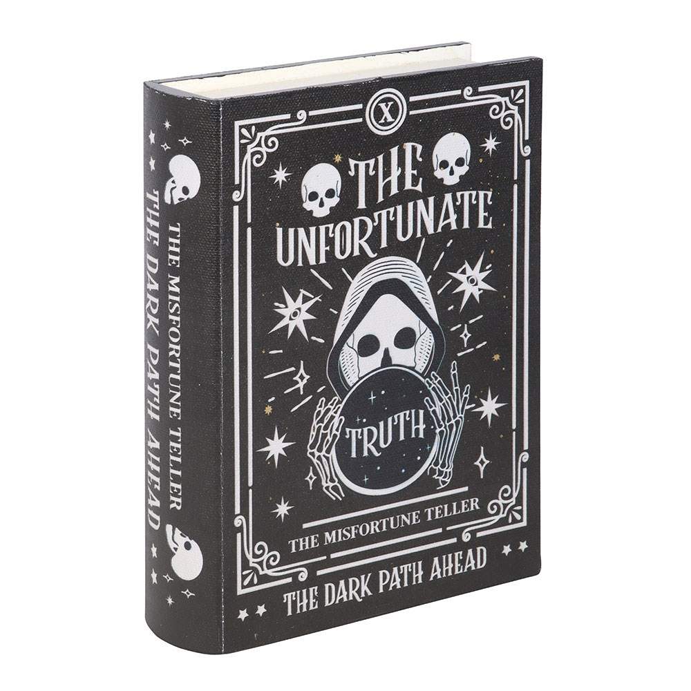 Something Different - The Misfortune Teller Book Shaped Dekorative Schachtel - Schwarz/Weiß